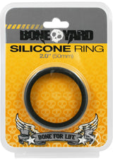 Boneyard Silicone Ring Cock Ring 2in - Black