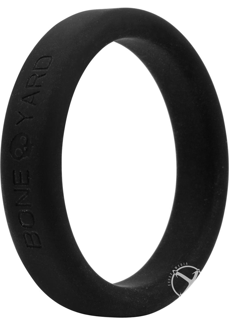 Boneyard Silicone Ring Cock Ring 2in - Black