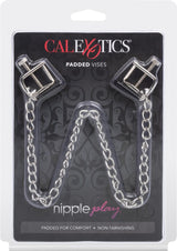 Nipple Play Padded Vises - Silver