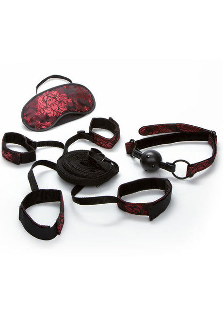 Scandal Bed Restraint Kit - Red/Black