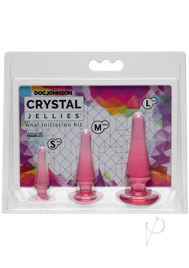 Crystal Jellies Anal Initiation (3 Piece Kit) - Pink