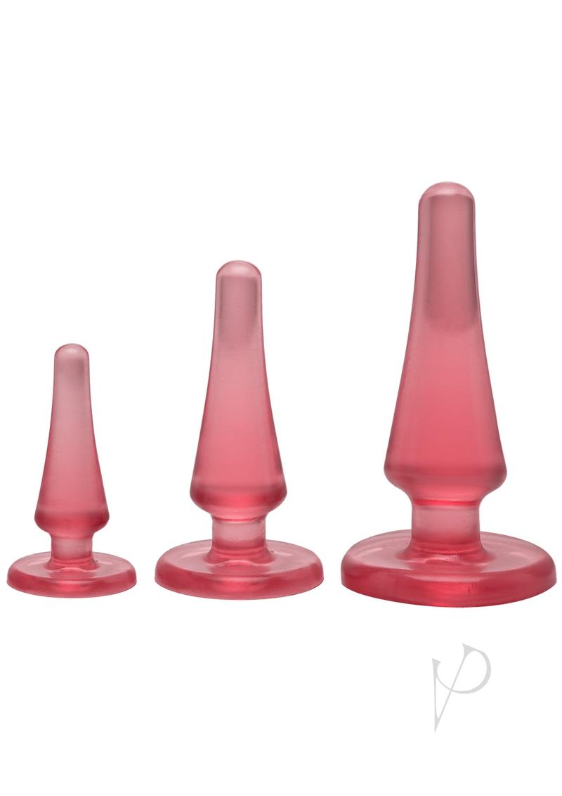 Crystal Jellies Anal Initiation (3 Piece Kit) - Pink