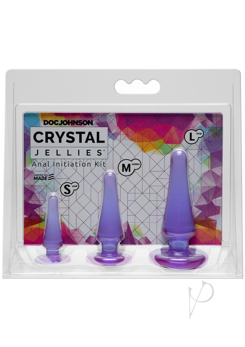 Crystal Jellies Anal Initiation (3 Piece Kit) - Purple