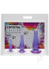 Crystal Jellies Anal Initiation (3 Piece Kit) - Purple