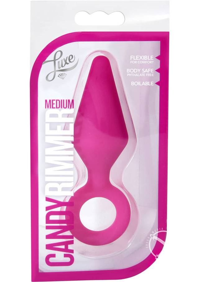 Luxe Candy Rimmer Silicone Butt Plug - Small - Pink