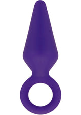 Luxe Candy Rimmer Silicone Butt Plug - Small - Purple