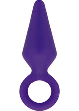 Luxe Candy Rimmer Silicone Butt Plug - Medium - Purple