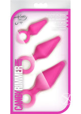 Luxe Candy Rimmer Anal Kit Silicone (3 piece kit) - Pink