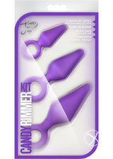 Luxe Candy Rimmer Anal Kit Silicone (3 piece kit) - Purple