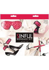 Sinful Bondage Vinyl Kit (Set of 4) - Pink