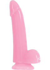 Firefly Smooth Dong Dildo Glow In The Dark 5in - Pink