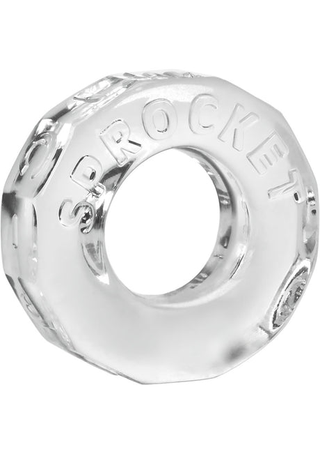 Oxballs Atomic Jock Sprocket Super Stretchy Cock Ring 2.8in - Clear