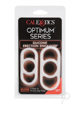 Optimum Series Silicone Erection Enhancer Cock Ring Set - White