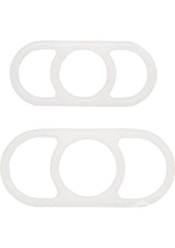 Optimum Series Silicone Erection Enhancer Cock Ring Set - White