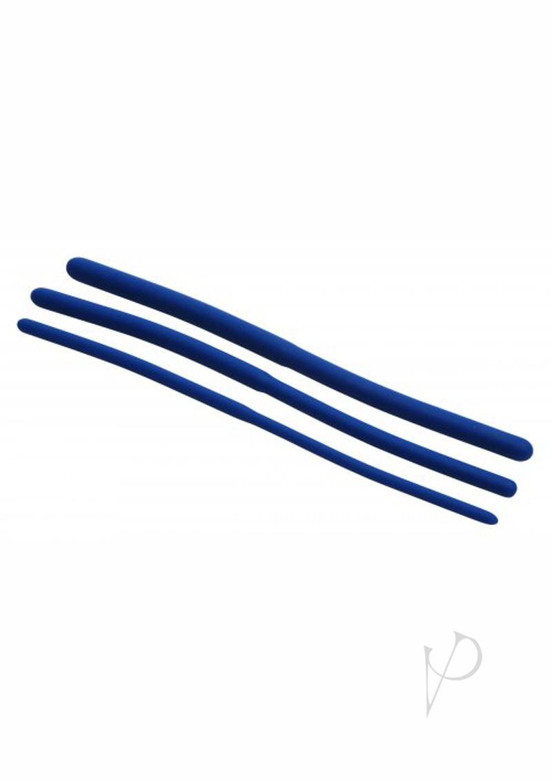 Master Series Invasion Silicone Urethral Sound Trainer Set - Blue