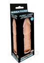 Skinsations Husky Lover Extension Sleeve with Scrotum Strap 6.5in - Vanilla