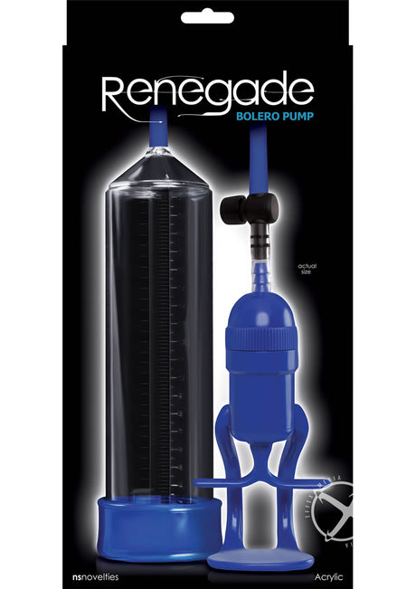 Renegade Bolero Penis Pump - Blue