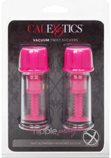 Nipple Play Vacuum Twist Suckers Pink