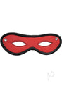 Rouge Open Eye Mask Leather Or Suede Red