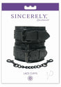 Sincerely Wrist Lace Cuffs - Black