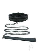 Sincerely Lace Adjustable Collar and Leash Set - Black