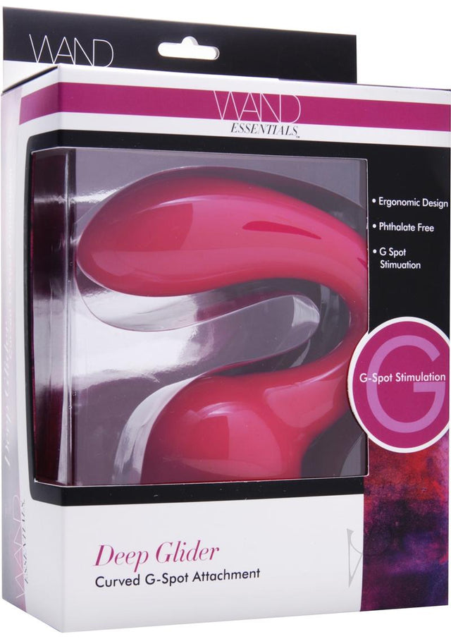 Wand Essentials Deep Glider Curbed G-Spot Attachment - Pink