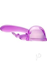 Wand Essentials Original Rabbit Dual Stimulation Wand Attachment - Purple