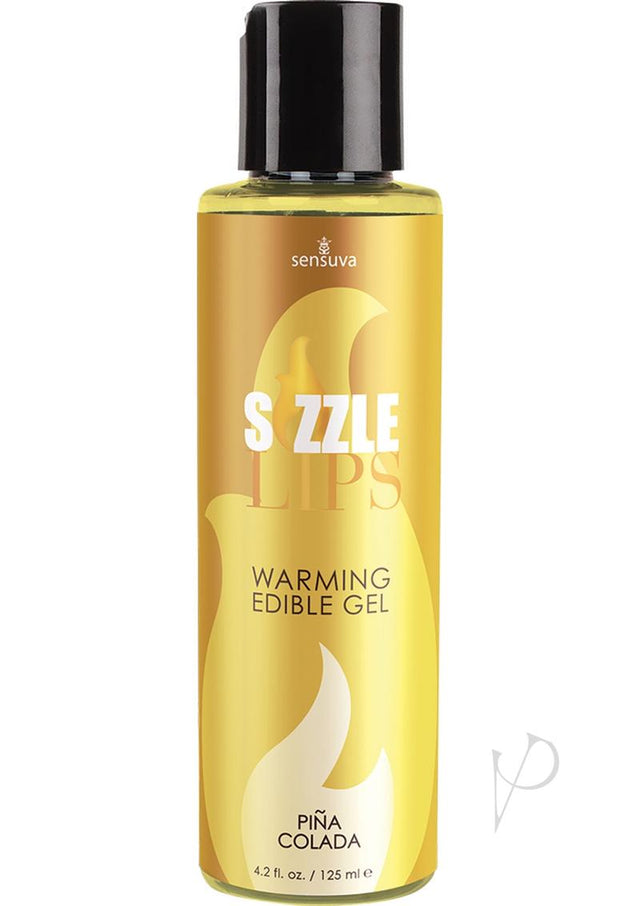 Sizzle Lips Warming Edible Gel Pina Colada 4.2oz