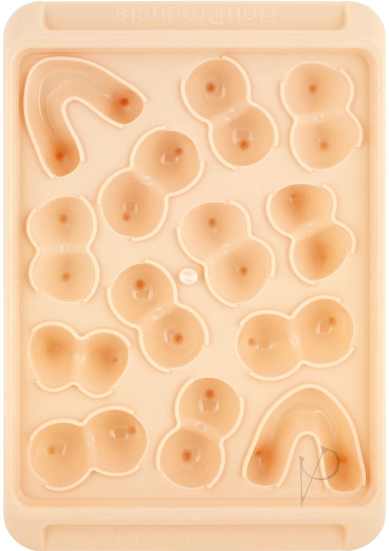 Boobie Ice Tray Flesh 2 Pack