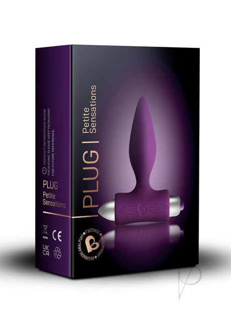 Petite Sensations Silicone Vibrating Butt Plug - Purple