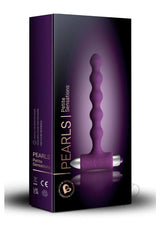 Petite Sensations Pearls Silicone Vibrating Anal Probe - Purple