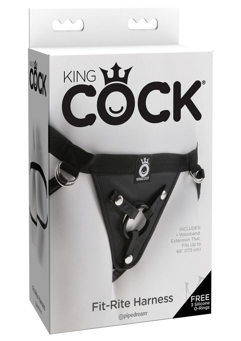 King Cock Fit Rite Harness - Black