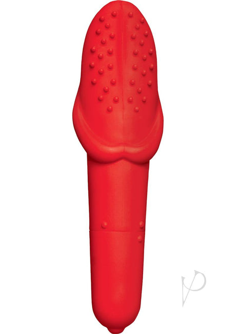 Incredible Oral Tongue Silicone Vibrator - Red