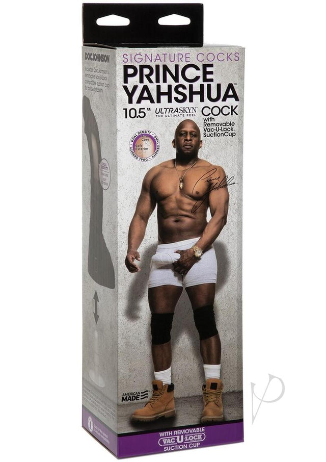 Signature Cocks Ultraskyn Prince Yahshua Dildo 10.5in - Chocolate