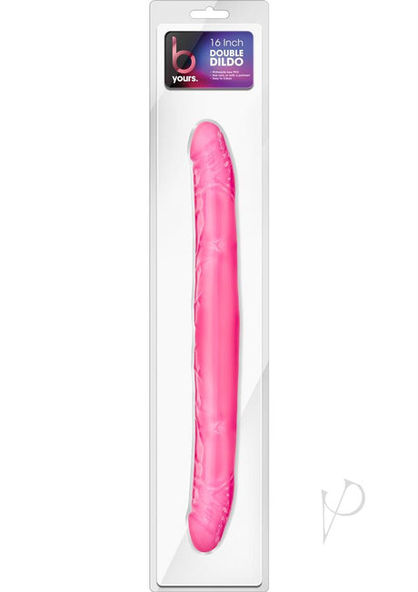 B Yours Double Dildo 16in - Pink