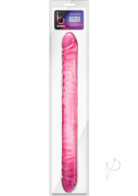 B Yours Double Dildo 18in - Pink