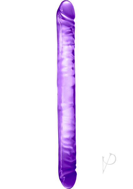 B Yours Double Dildo 18in - Purple