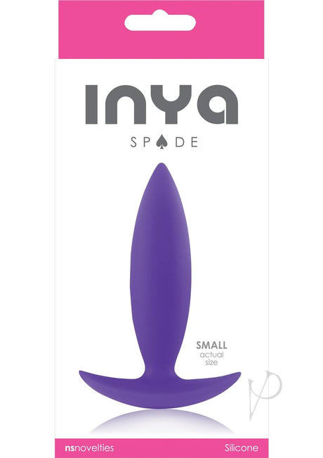 Inya Spade Silicone Butt Plug - Small - Purple