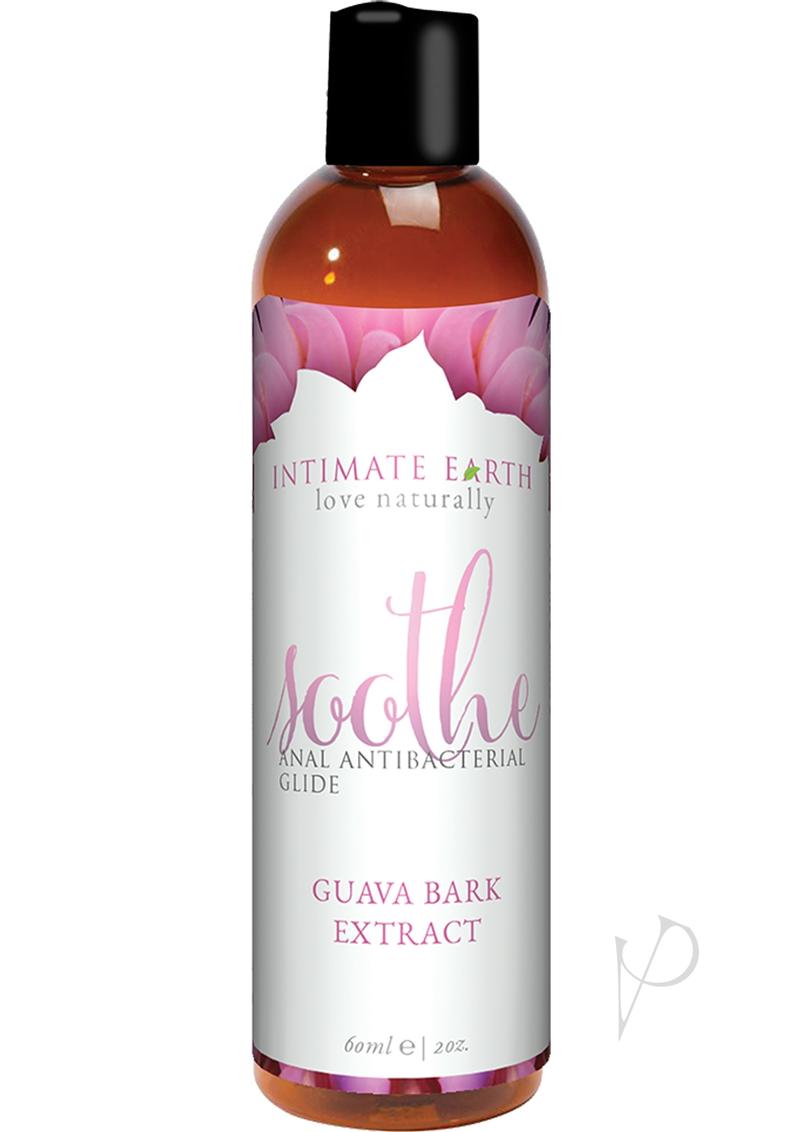 Intimate Earth Soothe Antibacterial Anal Glide Lubricant Guava Bark Extract 2oz