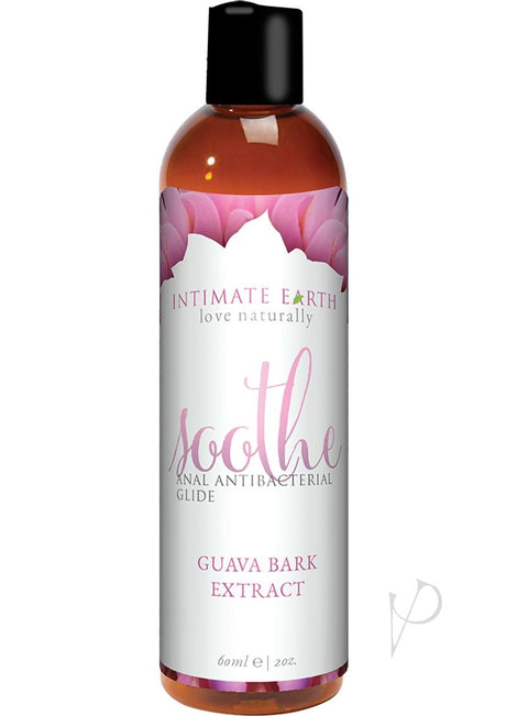 Intimate Earth Soothe Antibacterial Anal Glide Lubricant Guava Bark Extract 2oz