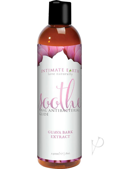 Intimate Earth Soothe Antibacterial Anal Glide Lubricant Guava Bark Extract 8oz
