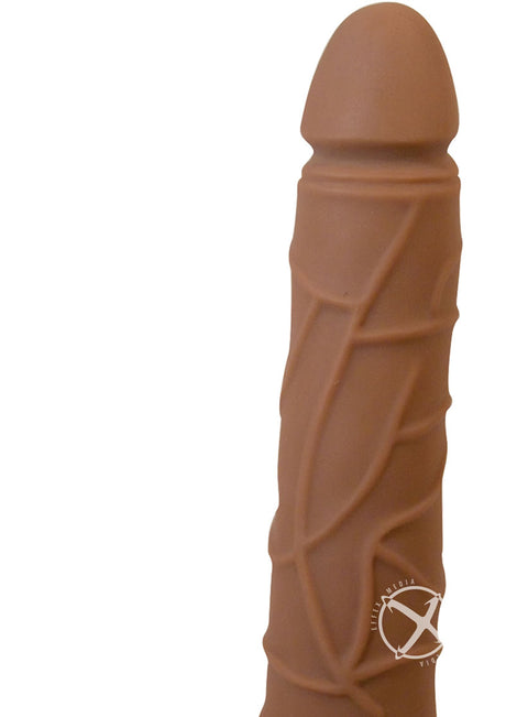 Real Skin Latin Top Stud Vibrator - Caramel