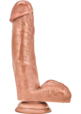 Coverboy The Kingpin Dildo with Balls 7in - Caramel