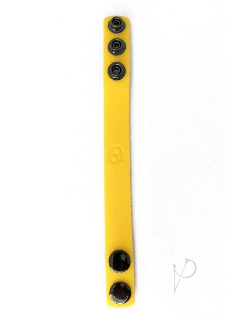 Boneyard Silicone Cock Strap 3-Snap Ring - Yellow