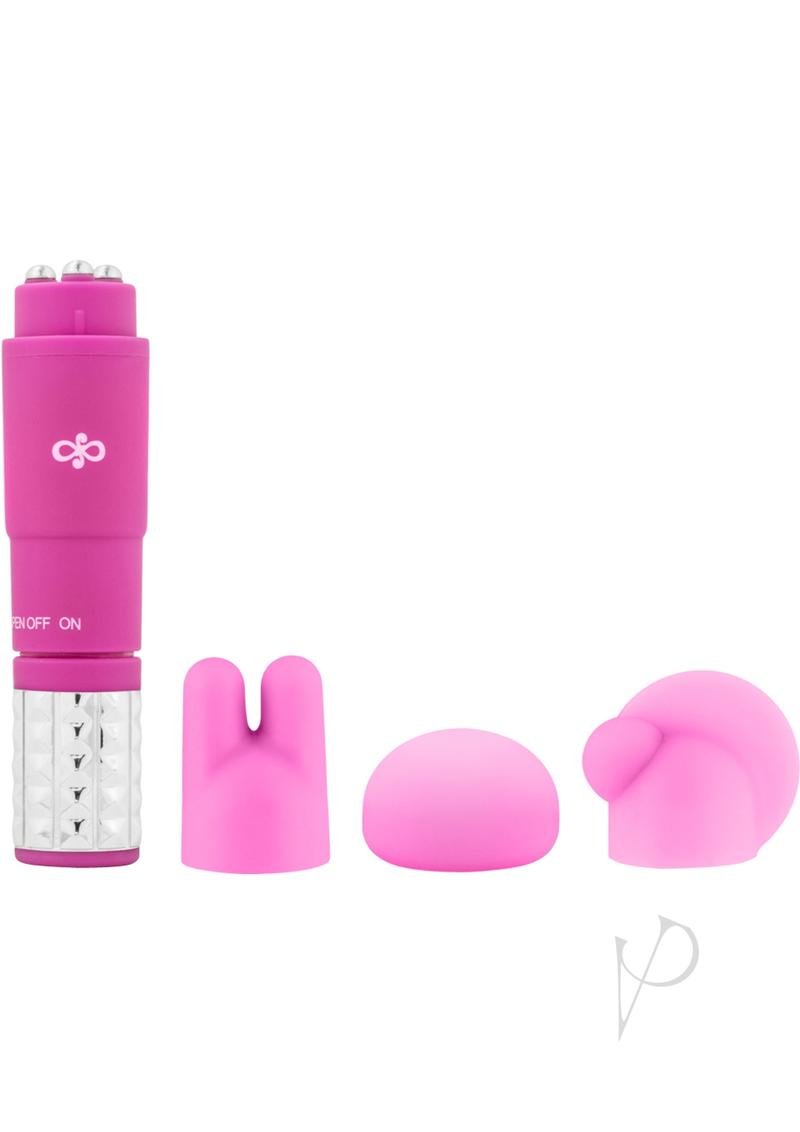 Rose Revitalize Massage Kit with Silicone Attachments - Pink