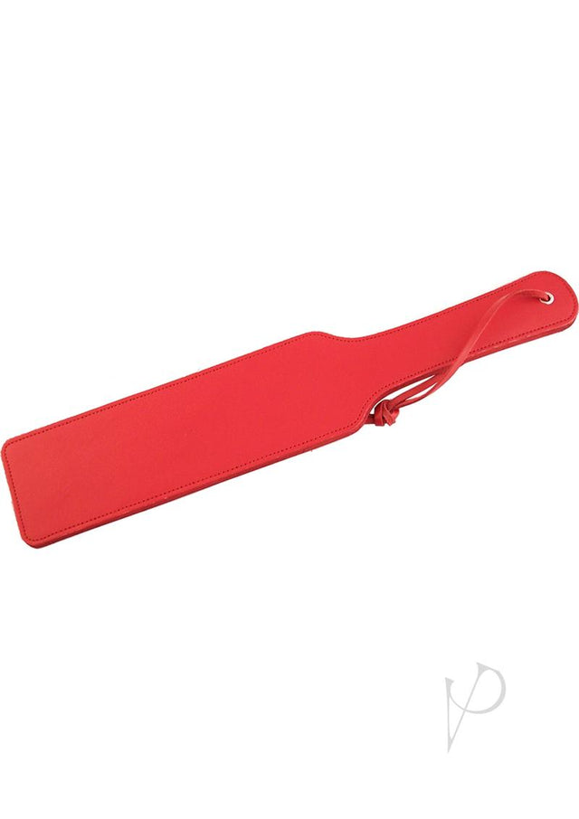 Rouge Long Leather Paddle - Red