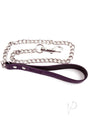 Rouge Leather Lead Chain - Purple