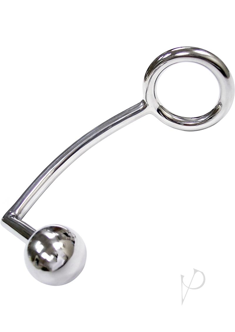 Rouge Stainless Steel Cock Ring with Anal Probe