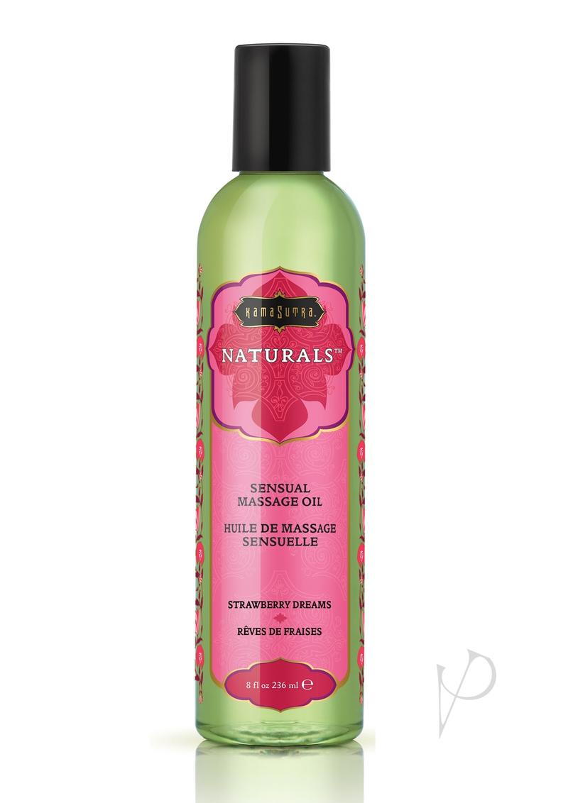 Kama Sutra Naturals Massage Oil Strawberry Dreams 8oz