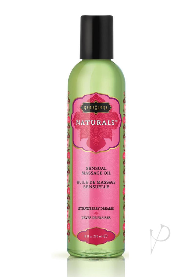 Kama Sutra Naturals Massage Oil Strawberry Dreams 8oz